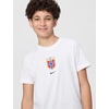Nike Unisex Big Kids’ Sportswear Club World Cup T-Shirt – Boys and Girls((Norway ) White)