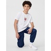 Nike Unisex Big Kids’ Sportswear Club World Cup T-Shirt – Boys and Girls((Norway ) White)