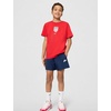 Nike Unisex Big Kids’ Sportswear Club World Cup T-Shirt – Boys and Girls((Usa) University Red)