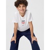 Nike Unisex Big Kids’ Sportswear Club World Cup T-Shirt – Boys and Girls((Usa) White)