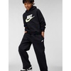 Nike Unisex Big Kids’ Sportswear Loose Open-Hem Pants – Boys and Girls(Black/White)