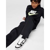 Nike Unisex Big Kids’ Sportswear Loose Open-Hem Pants – Boys and Girls(Black/White)