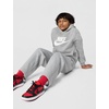 Nike Unisex Big Kids’ Sportswear Loose Open-Hem Pants – Boys and Girls(Dark Grey Heather/White)