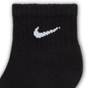 Nike Unisex Kids’ Everyday Cushioned Ankle Socks (6-Pack) | Boys and Girls(Black/White)