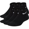 Nike Unisex Kids’ Everyday Cushioned Ankle Socks (6-Pack) | Boys and Girls(Black/White)