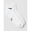 Nike Unisex Kids’ Everyday Cushioned Ankle Socks (6-Pack) | Boys and Girls(White/Black)
