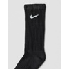Nike Unisex Kids’ Everyday Cushioned Crew Socks (6-Pack) | Boys and Girls(Black/White)