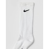 Nike Unisex Kids’ Everyday Cushioned Crew Socks (6-Pack) | Boys and Girls(White/Black)
