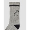 Nike Unisex Kids’ Everyday Cushioned Crew Socks (6-Pack) | Boys and Girls(White/Black/Grey)