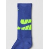 Nike Unisex Kids’ Everyday Cushioned Crew Socks (6-Pack) | Boys and Girls(White/Grey/Blue/Multicolor)