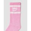 Nike Unisex Kids’ Everyday Cushioned Crew Socks (6-Pack) | Boys and Girls(White/Pink/Grey)
