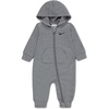 Nike Baby Essentials Full Zip Hooded Coverall(Dark Grey Heather)