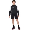 Nike Big Kids’ Sportswear Tracksuit – Boys and Girls Two Piece Set Sweatshirt Shorts(Black/White/Black/White)