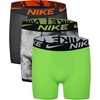 Nike Boys’ Dri-FIT Essentials Micro Multi-Pack Boxer Briefs(Black/Green)