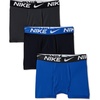 Nike Boys’ Dri-FIT Essentials Micro Multi-Pack Boxer Briefs(Game Royal 3-pack)