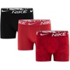 Nike Boys’ Dri-FIT Essentials Micro Multi-Pack Boxer Briefs(Tropical Red)