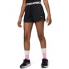 Nike Girls’ Dash Dri-FIT Running Shorts(Black/Light Smoke Grey/White)