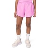 Nike Girls’ One Dri-FIT High-Waisted Woven Training Shorts(Light Magenta/White)