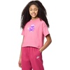 Nike Girls’ Sportswear Boxy Bear T-Shirt(Peony)