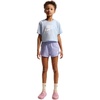 Nike Girls’ Sportswear Cropped T-Shirt (Large Swoosh Logo)(Hydrogen Blue)
