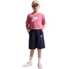 Nike Girls’ Sportswear Cropped T-Shirt (Large Swoosh Logo)(Peony)