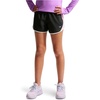 Nike Girls’ Tempo Dri-FIT Running Shorts(Black/Pink Rise/White/White)
