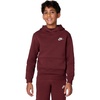 Nike Kids’ Sportswear Club Fleece Pullover Hoodie(Dark Team Red/White)