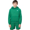 Nike Kids’ Sportswear Club Fleece Pullover Hoodie(Malachite/White)