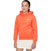 Nike Kids’ Sportswear Club Fleece Pullover Hoodie(Turf Orange/White)