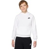Nike Kids’ Sportswear Club Fleece Pullover Hoodie(White/Black)