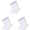 Nike Unisex Adult Everyday Cushioned Training Crew Socks (3-Pack) | Mens and Womens(לבן/שחור)