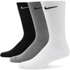 Nike Unisex Adult Everyday Cushioned Training Crew Socks (3-Pack) | Mens and Womens(Multicolor)