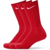 Nike Unisex Adult Everyday Cushioned Training Crew Socks (3-Pack) | Mens and Womens(Red/White/Deep Royal Blue)