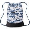 Nike Unisex Adult Gameday Brasilia X Drawstring Bag Backpack (18L) | Mens and Womens(All Over Print/Diffused Blue/Black/Black)