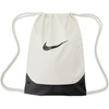 Nike Unisex Adult Gameday Brasilia X Drawstring Bag Backpack (18L) | Mens and Womens(Light Bone/Black/Black)