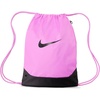 Nike Unisex Adult Gameday Brasilia X Drawstring Bag Backpack (18L) | Mens and Womens(Light Magenta/Black/Black)