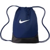 Nike Unisex Adult Gameday Brasilia X Drawstring Bag Backpack (18L) | Mens and Womens(Midnight Navy/Black/White)