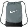 Nike Unisex Adult Gameday Brasilia X Drawstring Bag Backpack (18L) | Mens and Womens(Smoke Grey/Black/White)