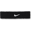 Nike Unisex Adult Swoosh Classic Headband(Black/white)
