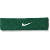 Nike Unisex Adult Swoosh Classic Headband(Gorge green/white)