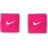 Nike Unisex Adult Swoosh Classic Wristband 2 Pack(Vivid pink/white)