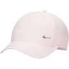 Nike Unisex Big Kids’ Club Dri-FIT Unstructured Metal Swoosh Cap Hat | Boys and Girls(Pink Foam/Metallic Silver)