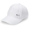 Nike Unisex Big Kids’ Club Dri-FIT Unstructured Metal Swoosh Cap Hat | Boys and Girls(White/Metallic Silver)