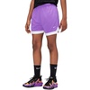 Nike Unisex Big Kids’ Court Dri-FIT 5″ Basketball Shorts – Boys and Girls(Bright Violet/White)