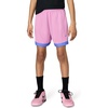 Nike Unisex Big Kids’ Court Dri-FIT 5″ Basketball Shorts – Boys and Girls(Light Magenta/White)