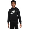 Nike Unisex Big Kids’ Sportswear Club Fleece Hoodie – Boys and Girls Sweatshirt(Black/White)