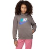 Nike Unisex Big Kids’ Sportswear Club Fleece Hoodie – Boys and Girls Sweatshirt(Cave Stone)
