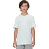 Nike Unisex Big Kids’ Sportswear Club T-Shirt – Boys and Girls(Barely Green/White)