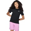 Nike Unisex Big Kids’ Sportswear Club T-Shirt – Boys and Girls(Black/White/Wolf Grey)