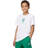 Nike Unisex Big Kids’ Sportswear Club World Cup T-Shirt – Boys and Girls((Brazil) White)